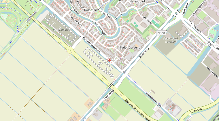 Kaart van de omgeving van de melding