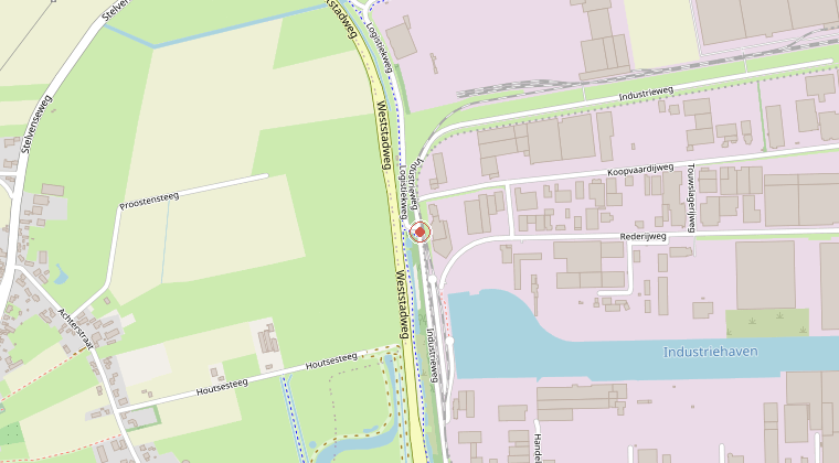 Kaart van de omgeving van de melding