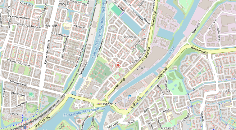 Kaart van de omgeving van de melding