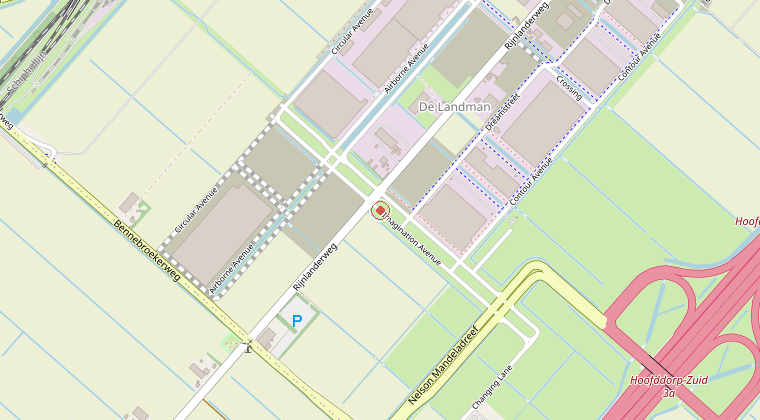 Kaart van de omgeving van de melding