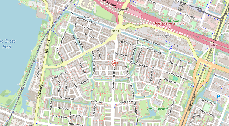 Kaart van de omgeving van de melding