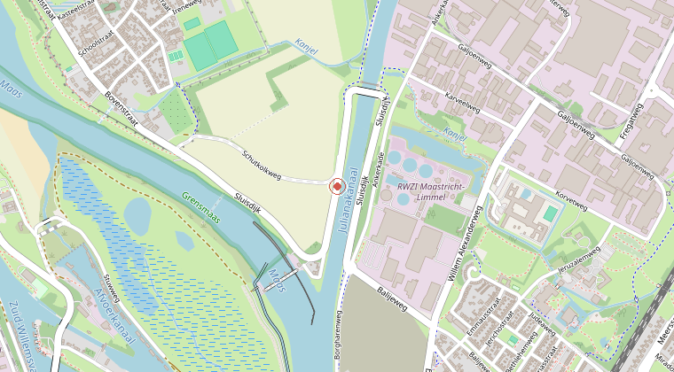 Kaart van de omgeving van de melding