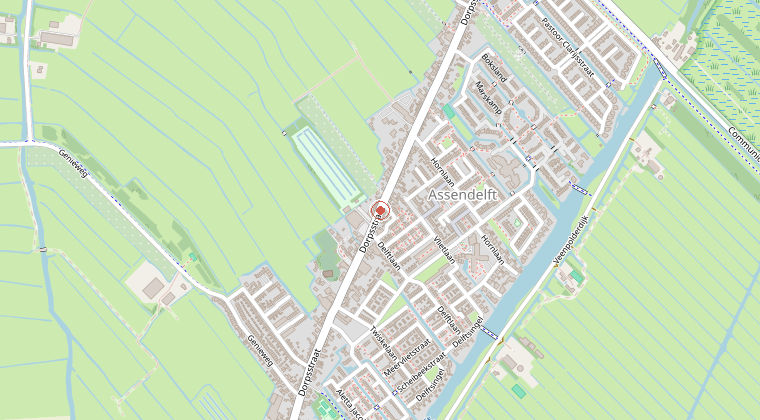 Kaart van de omgeving van de melding