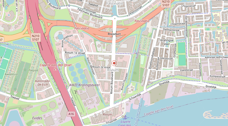 Kaart van de omgeving van de melding