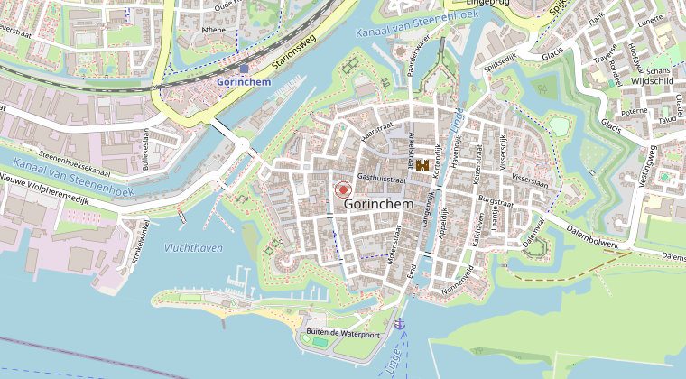 Kaart van de omgeving van de melding