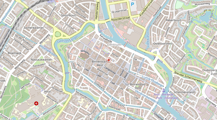 Kaart van de omgeving van de melding