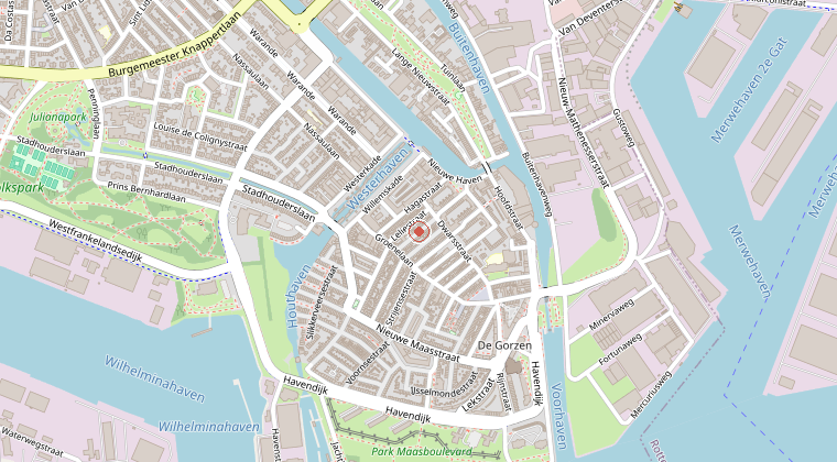Kaart van de omgeving van de melding