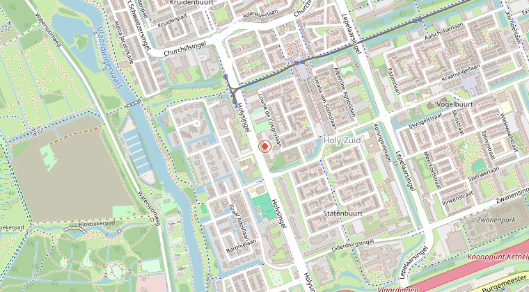 Kaart van de omgeving van de melding