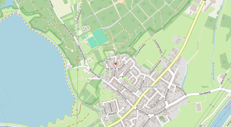 Kaart van de omgeving van de melding