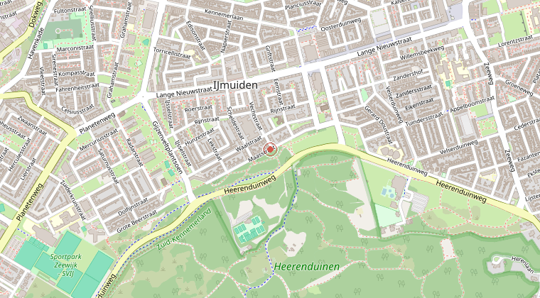 Kaart van de omgeving van de melding