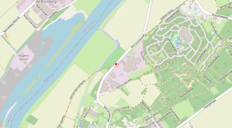 Kaart van de omgeving van de melding