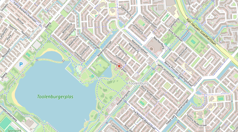 Kaart van de omgeving van de melding