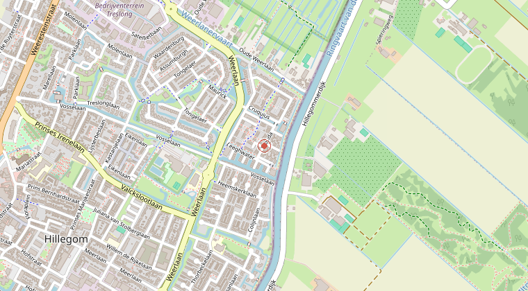 Kaart van de omgeving van de melding