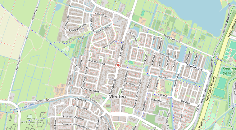 Kaart van de omgeving van de melding
