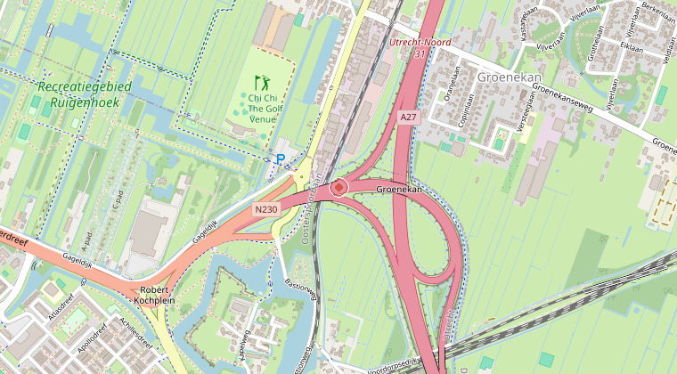 Kaart van de omgeving van de melding