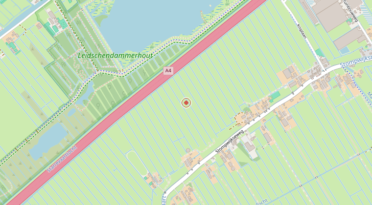 Kaart van de omgeving van de melding