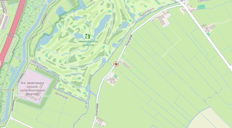 Kaart van de omgeving van de melding