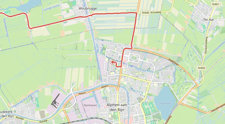Kaart van de omgeving van de melding
