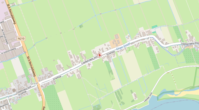 Kaart van de omgeving van de melding