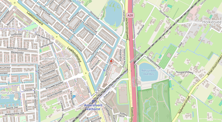 Kaart van de omgeving van de melding