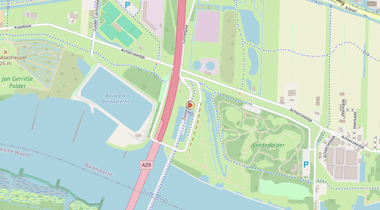 Kaart van de omgeving van de melding
