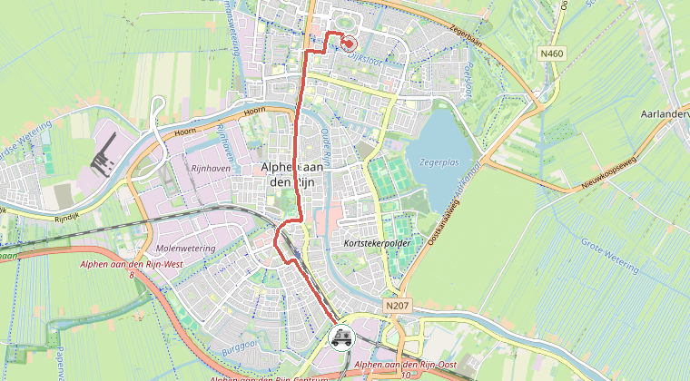 Kaart van de omgeving van de melding