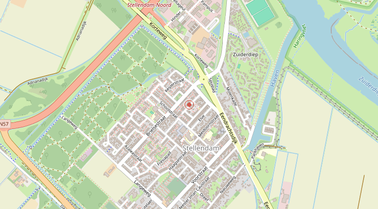 Kaart van de omgeving van de melding
