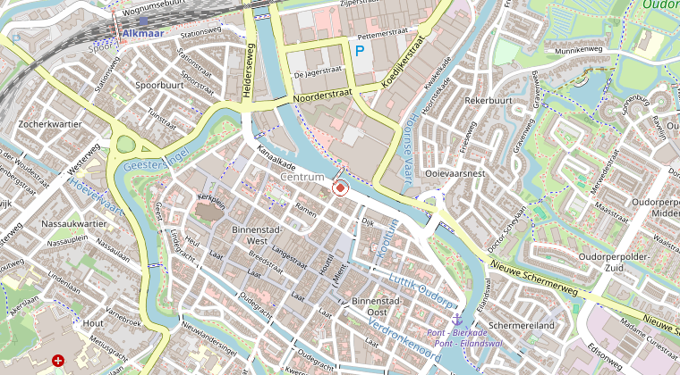 Kaart van de omgeving van de melding