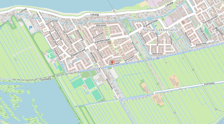 Kaart van de omgeving van de melding