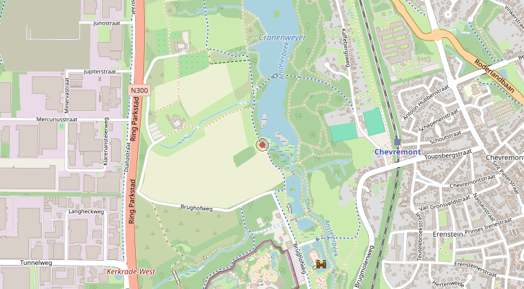 Kaart van de omgeving van de melding