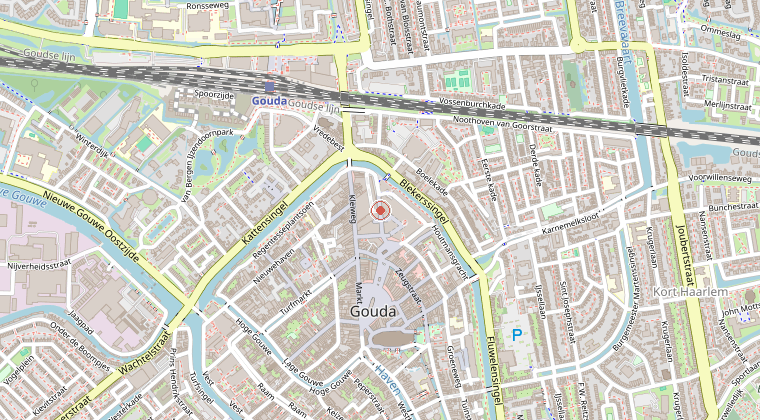 Kaart van de omgeving van de melding