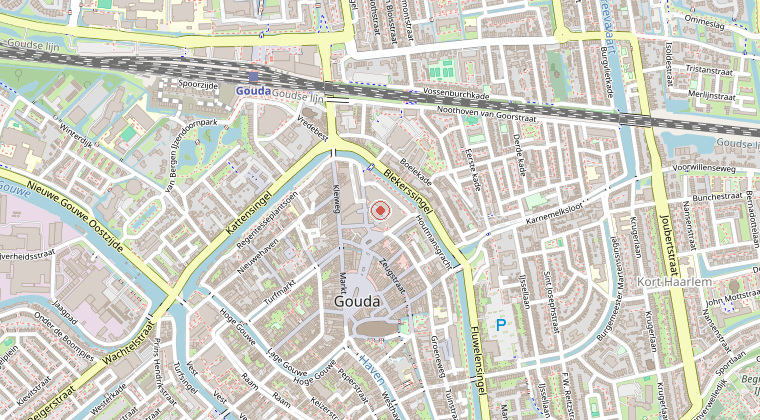 Kaart van de omgeving van de melding