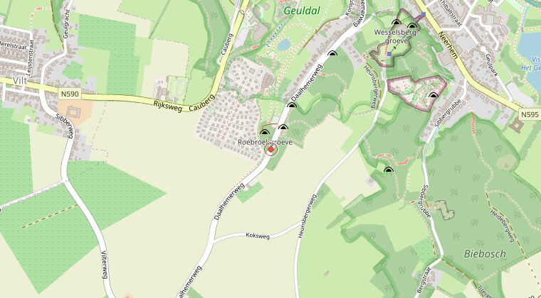 Kaart van de omgeving van de melding