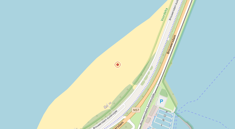 Kaart van de omgeving van de melding