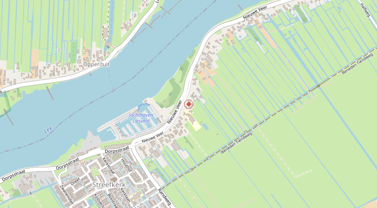 Kaart van de omgeving van de melding
