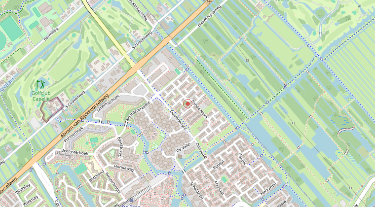 Kaart van de omgeving van de melding