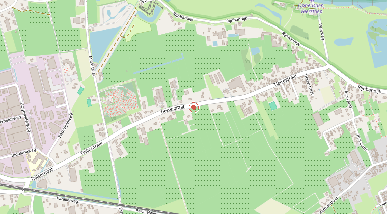 Kaart van de omgeving van de melding