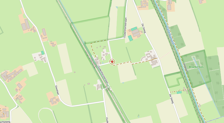 Kaart van de omgeving van de melding