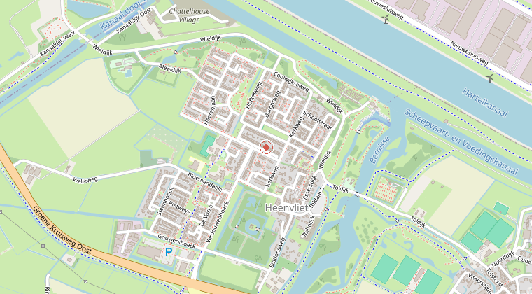 Kaart van de omgeving van de melding