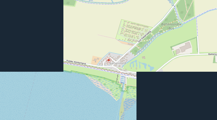 Kaart van de omgeving van de melding