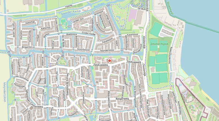 Kaart van de omgeving van de melding