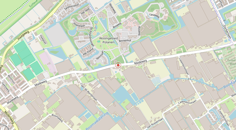 Kaart van de omgeving van de melding