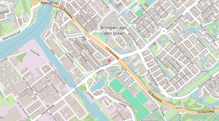 Kaart van de omgeving van de melding