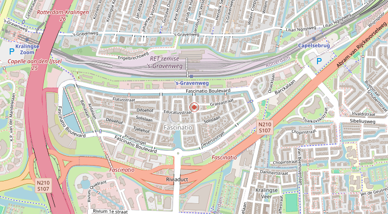 Kaart van de omgeving van de melding