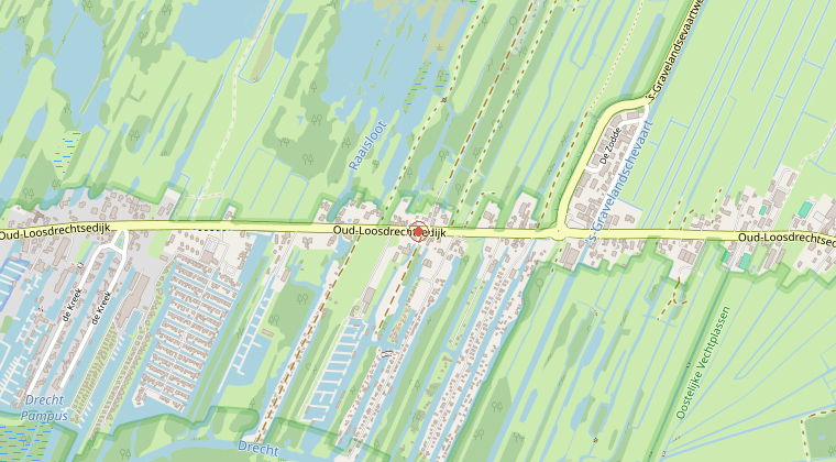 Kaart van de omgeving van de melding
