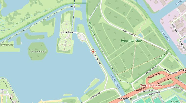 Kaart van de omgeving van de melding