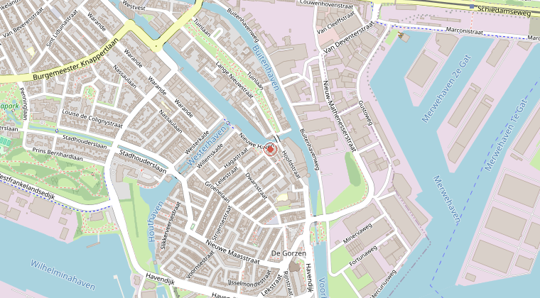 Kaart van de omgeving van de melding