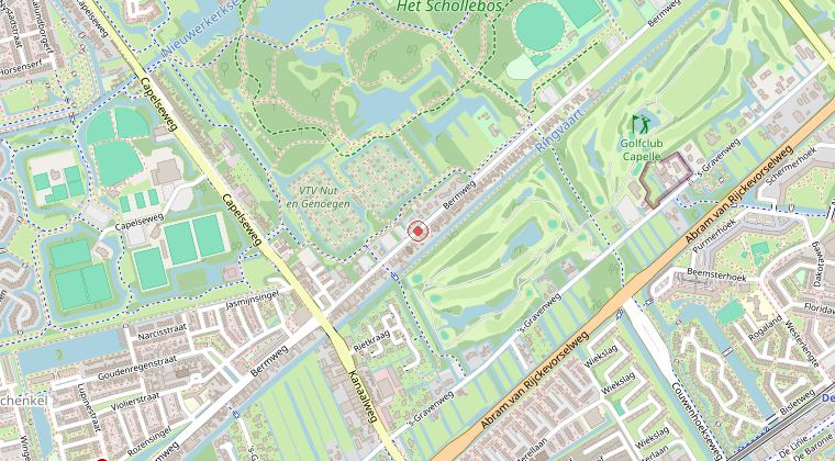 Kaart van de omgeving van de melding