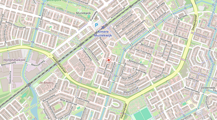 Kaart van de omgeving van de melding