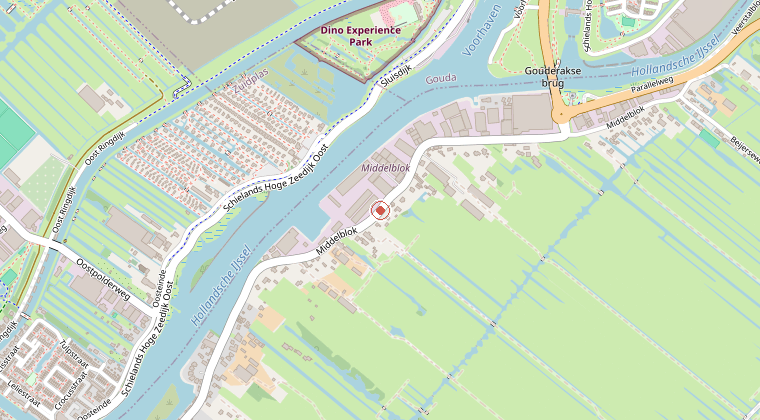 Kaart van de omgeving van de melding